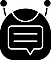 Message Glyph Icon vector