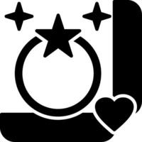 Rings Glyph Icon vector