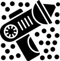 Space Gun Glyph Icon vector