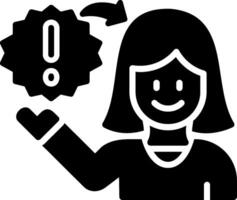 Nervous Breakdown Glyph Icon vector