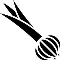 Spring Onion Glyph Icon vector