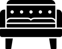 Sofa Glyph Icon vector