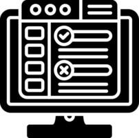 Testing Glyph Icon vector