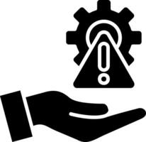 Risk Management Glyph Icon vector
