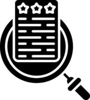 Analysis Glyph Icon vector
