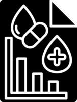 Analytic Glyph Icon vector