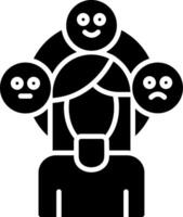 Behavior Glyph Icon vector