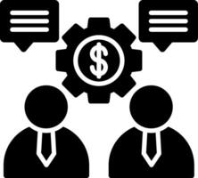 Conversation Glyph Icon vector