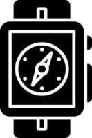 Compass Glyph Icon vector