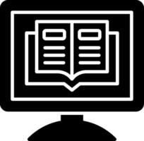 Elearning Glyph Icon vector