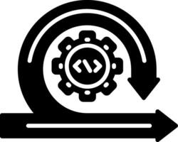 Agile Glyph Icon vector