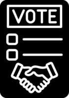 Agreement Glyph Icon vector