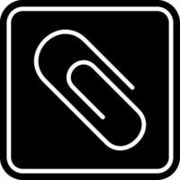 Attachment Glyph Icon vector