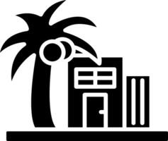 Resort Glyph Icon vector