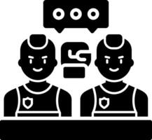 Talk Glyph Icon vector