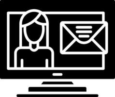 Email Glyph Icon vector
