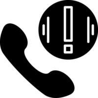 Emergency Call Glyph Icon vector