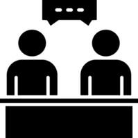Meeting Glyph Icon vector