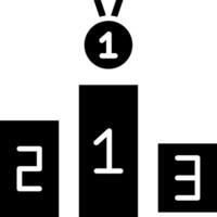 Podium Glyph Icon vector