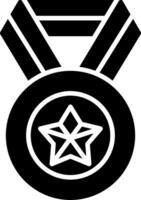 Medal Glyph Icon vector
