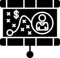 Strategy Glyph Icon vector