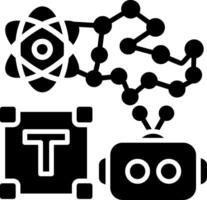 Text Glyph Icon vector