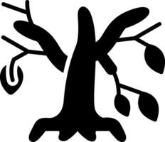 Tree Branch Glyph Icon vector