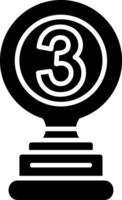 3rd Prize Glyph Icon vector