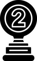 2nd Prize Glyph Icon vector
