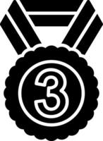 3rd Prize Glyph Icon vector