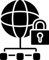 Private Network Glyph Icon vector