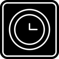 Clock Glyph Icon vector