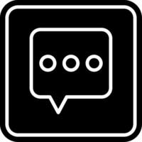 Chat Glyph Icon vector