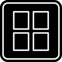 Menu Glyph Icon vector