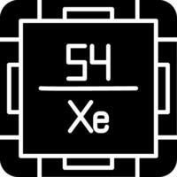 Xenon Glyph Icon vector