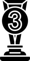 3rd Prize Glyph Icon vector