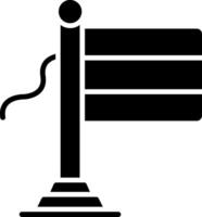 Lithuania Flag Glyph Icon vector