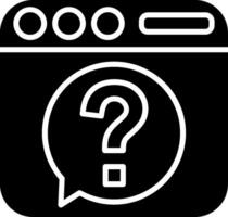 Webpage Glyph Icon vector