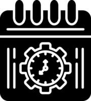Schedule Glyph Icon vector