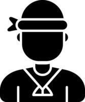 Sailor Glyph Icon vector