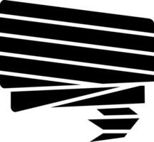 Zig Zag Glyph Icon vector