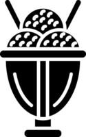Ice Cream Glyph Icon vector