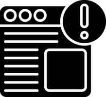 Reminder Glyph Icon vector