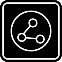 Share Glyph Icon vector