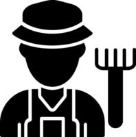 Farmer Glyph Icon vector