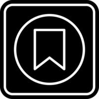 Label Glyph Icon vector