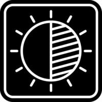Contrast Glyph Icon vector