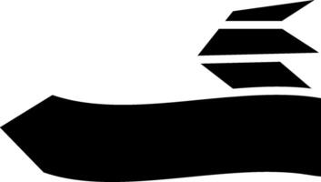 Left Arrow Glyph Icon vector