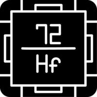 Hafnium Glyph Icon vector