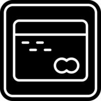 Credit Card Glyph Icon vector